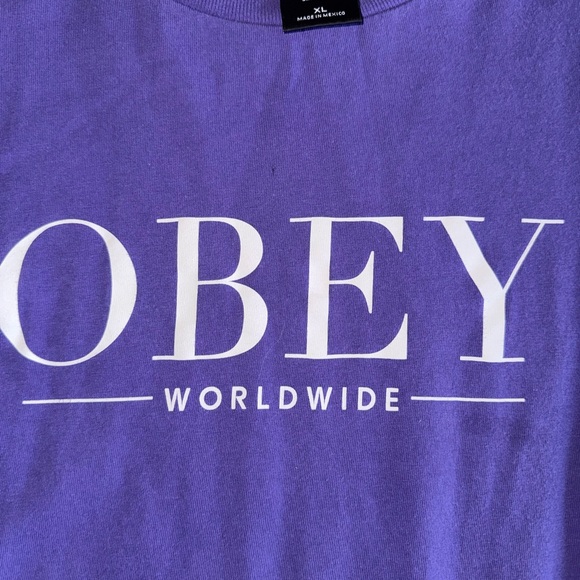 Obey Other - Obey Violet Tee with White Tag